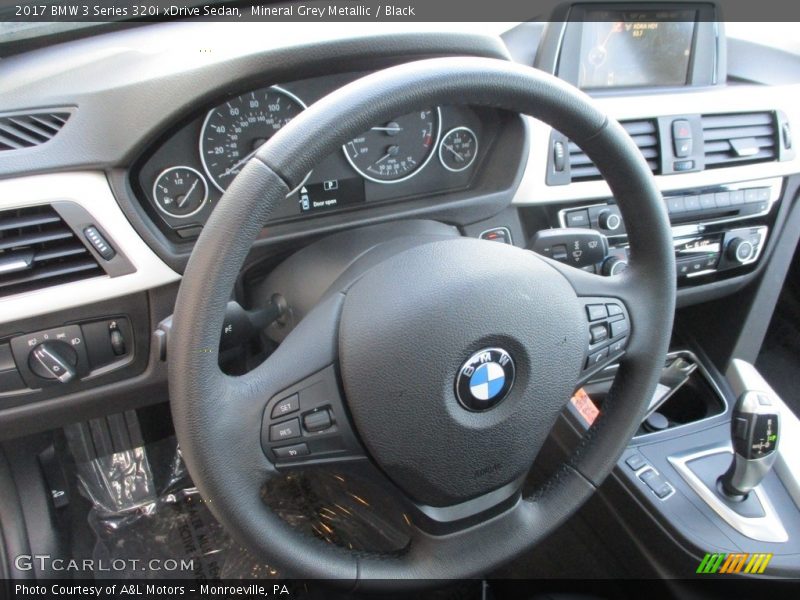 Mineral Grey Metallic / Black 2017 BMW 3 Series 320i xDrive Sedan