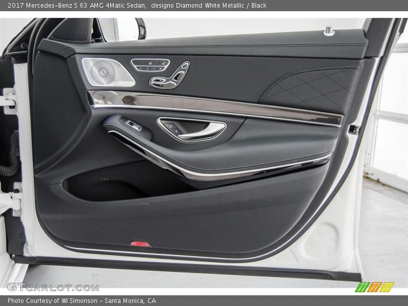 designo Diamond White Metallic / Black 2017 Mercedes-Benz S 63 AMG 4Matic Sedan