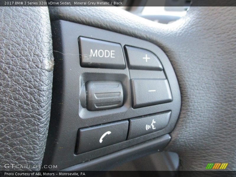 Mineral Grey Metallic / Black 2017 BMW 3 Series 320i xDrive Sedan
