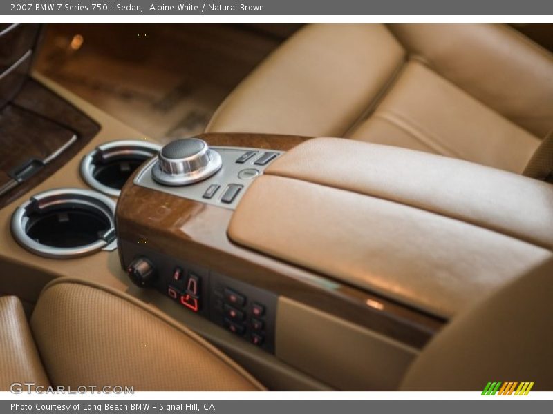 Alpine White / Natural Brown 2007 BMW 7 Series 750Li Sedan