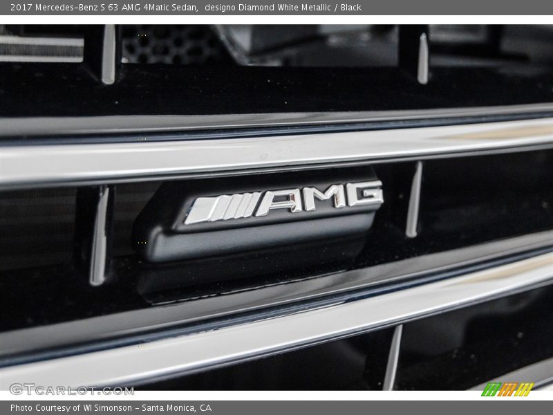 designo Diamond White Metallic / Black 2017 Mercedes-Benz S 63 AMG 4Matic Sedan