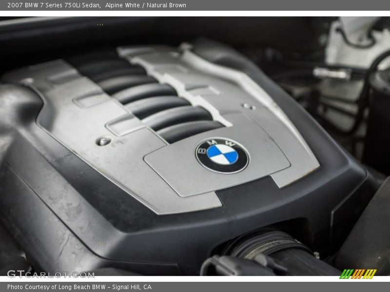 Alpine White / Natural Brown 2007 BMW 7 Series 750Li Sedan