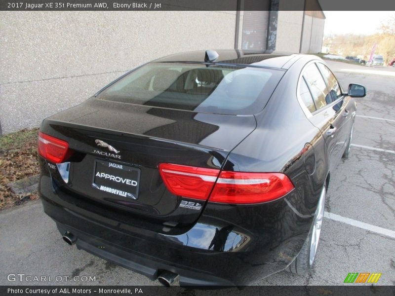 Ebony Black / Jet 2017 Jaguar XE 35t Premium AWD