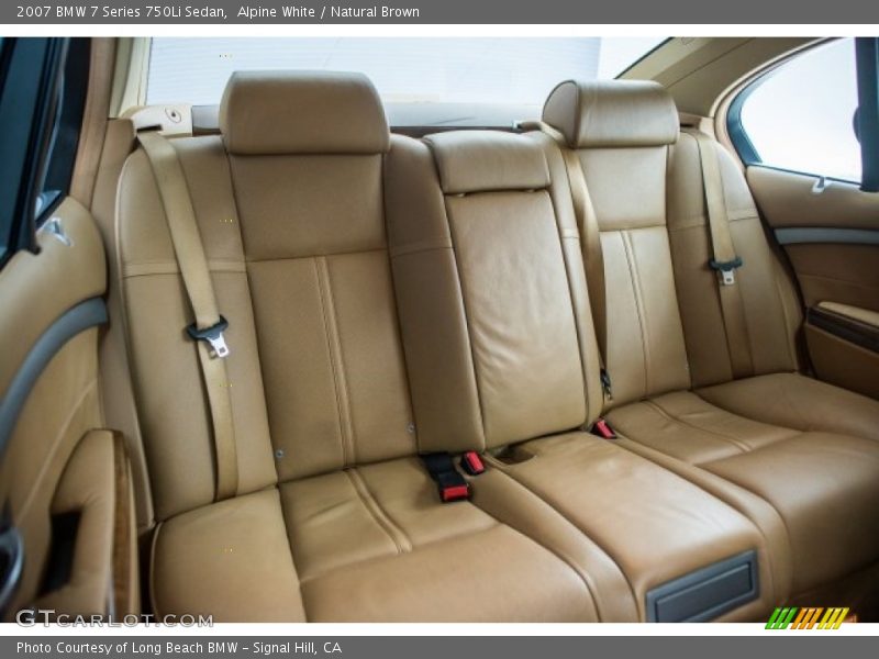 Alpine White / Natural Brown 2007 BMW 7 Series 750Li Sedan