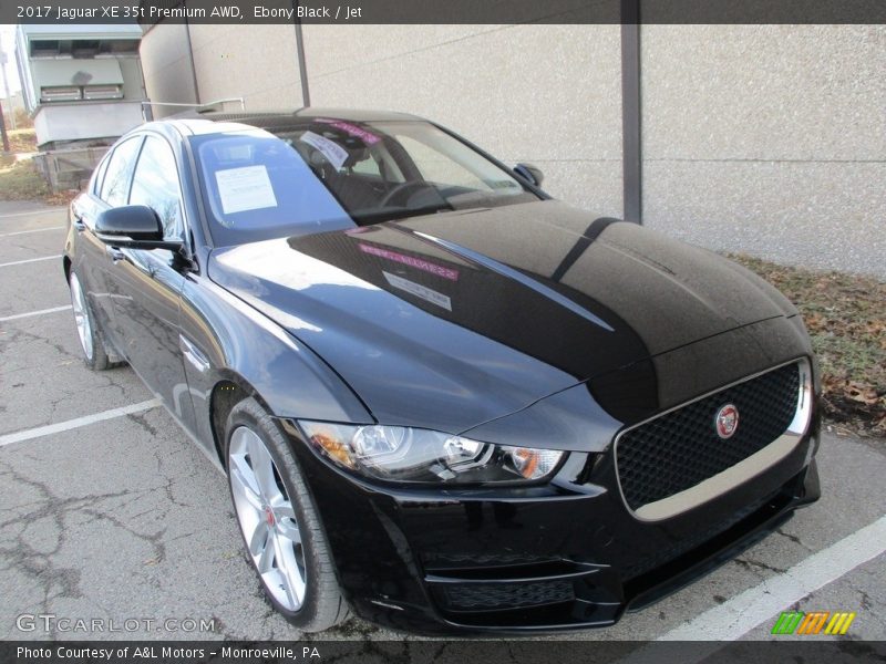 Ebony Black / Jet 2017 Jaguar XE 35t Premium AWD