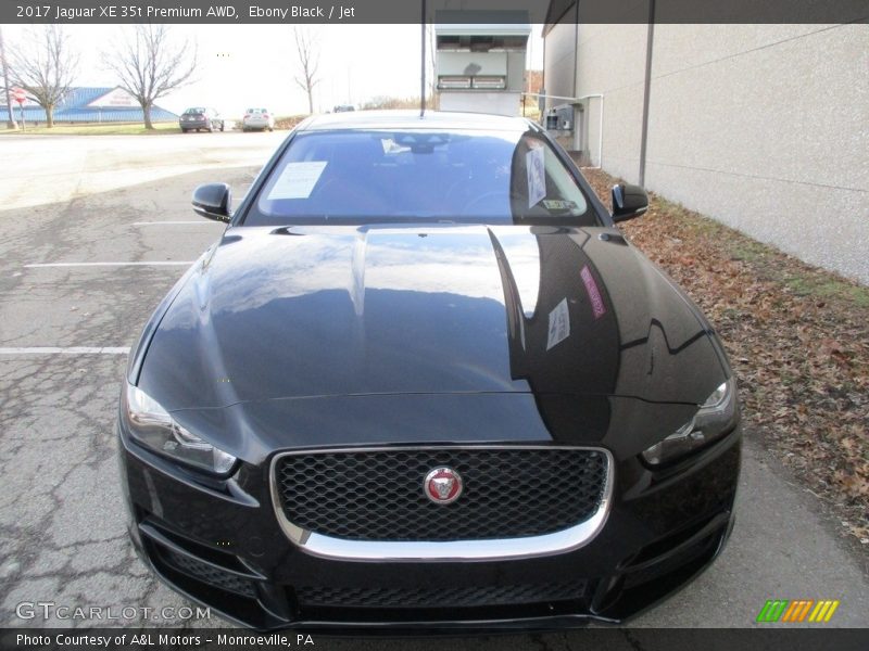 Ebony Black / Jet 2017 Jaguar XE 35t Premium AWD