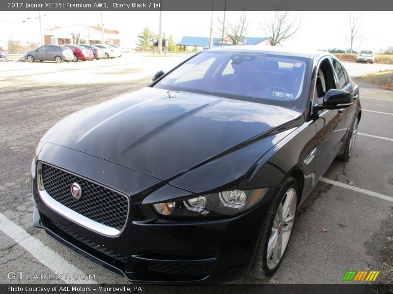 Ebony Black / Jet 2017 Jaguar XE 35t Premium AWD