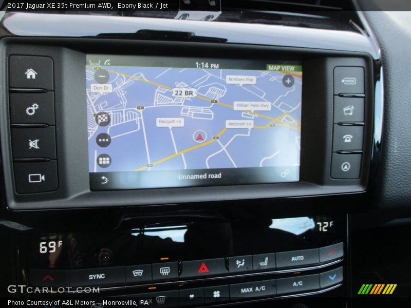 Ebony Black / Jet 2017 Jaguar XE 35t Premium AWD