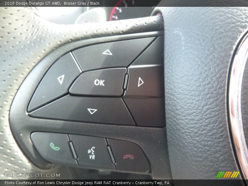 Bruiser Gray / Black 2018 Dodge Durango GT AWD