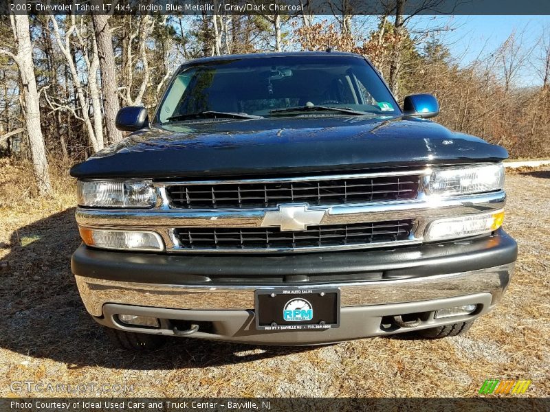 Indigo Blue Metallic / Gray/Dark Charcoal 2003 Chevrolet Tahoe LT 4x4