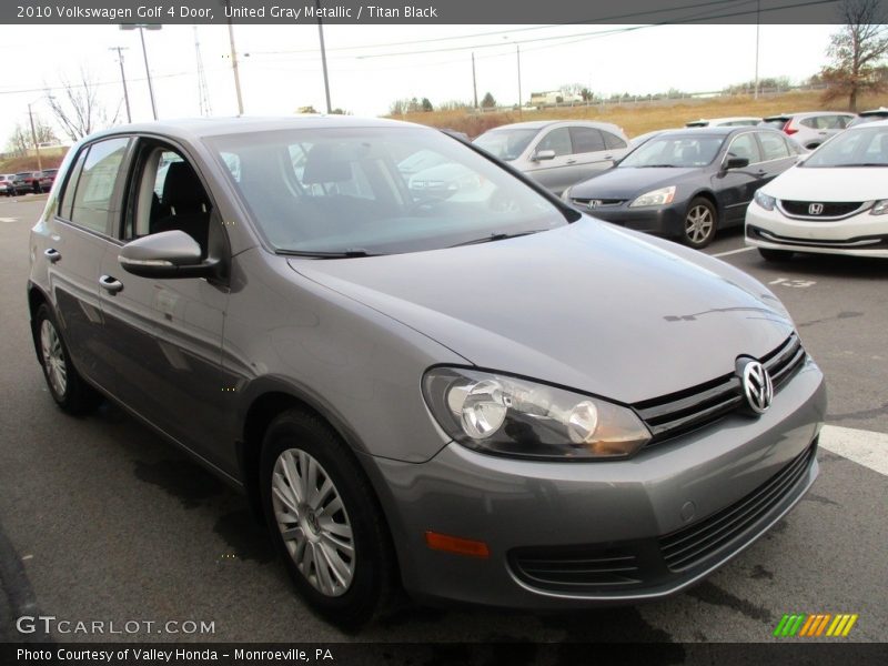 United Gray Metallic / Titan Black 2010 Volkswagen Golf 4 Door