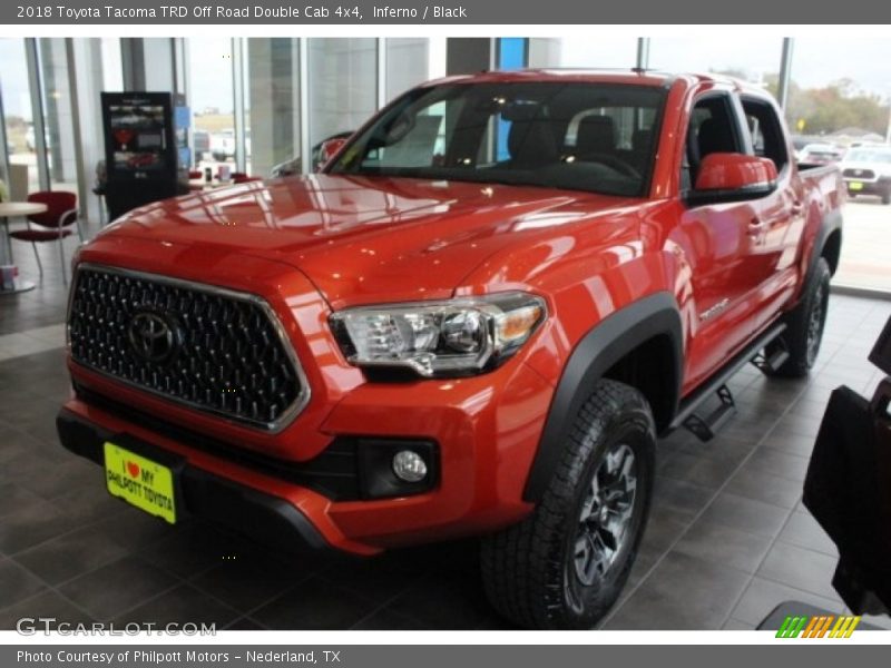 Inferno / Black 2018 Toyota Tacoma TRD Off Road Double Cab 4x4