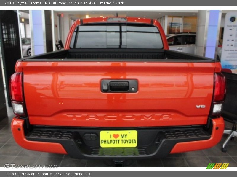 Inferno / Black 2018 Toyota Tacoma TRD Off Road Double Cab 4x4