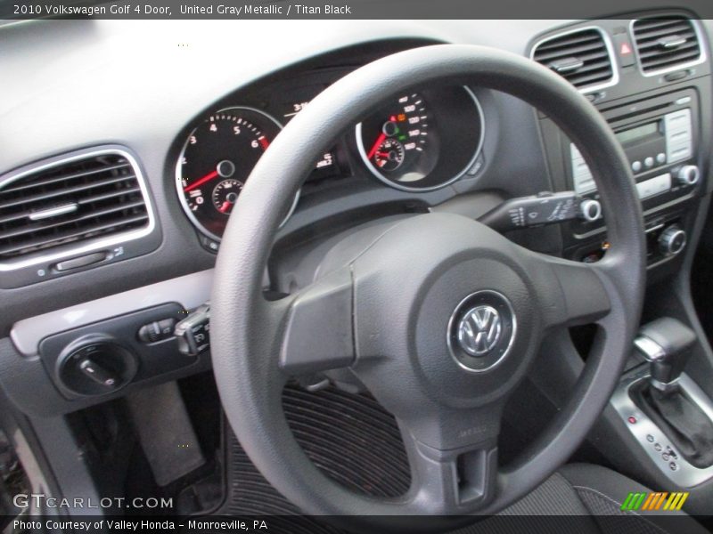 United Gray Metallic / Titan Black 2010 Volkswagen Golf 4 Door