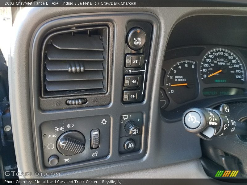 Indigo Blue Metallic / Gray/Dark Charcoal 2003 Chevrolet Tahoe LT 4x4