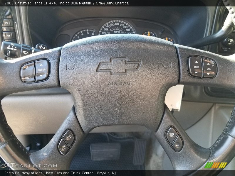 Indigo Blue Metallic / Gray/Dark Charcoal 2003 Chevrolet Tahoe LT 4x4