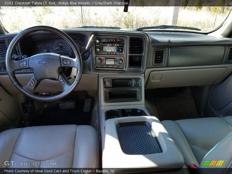 Indigo Blue Metallic / Gray/Dark Charcoal 2003 Chevrolet Tahoe LT 4x4