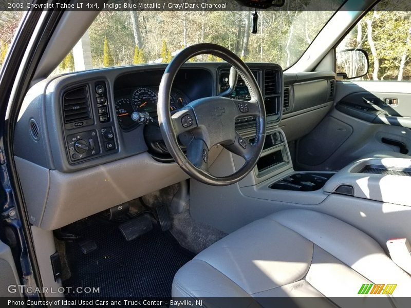 Indigo Blue Metallic / Gray/Dark Charcoal 2003 Chevrolet Tahoe LT 4x4