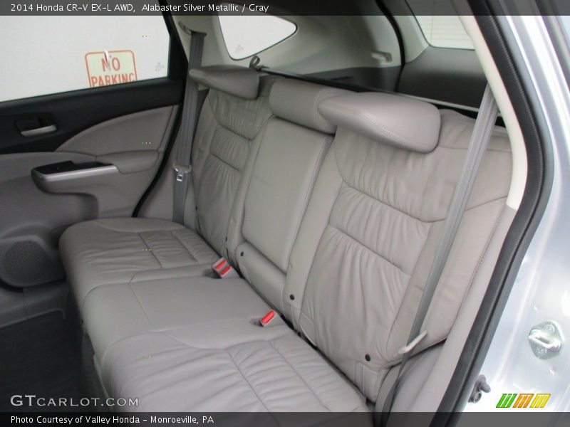 Alabaster Silver Metallic / Gray 2014 Honda CR-V EX-L AWD
