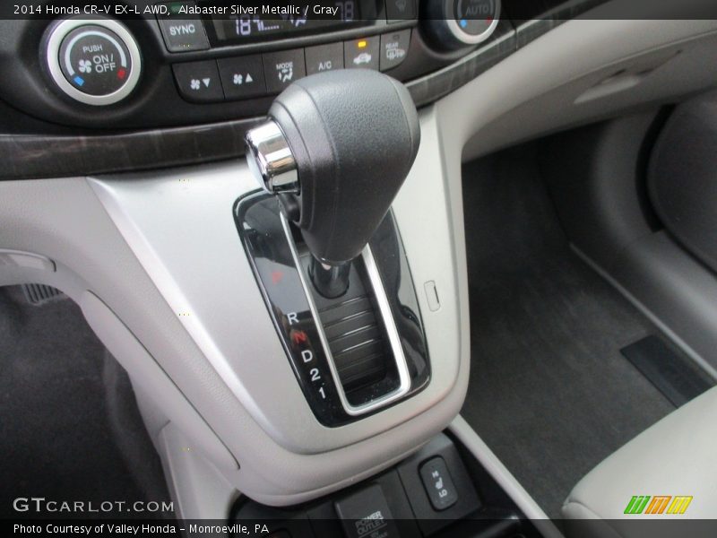 Alabaster Silver Metallic / Gray 2014 Honda CR-V EX-L AWD