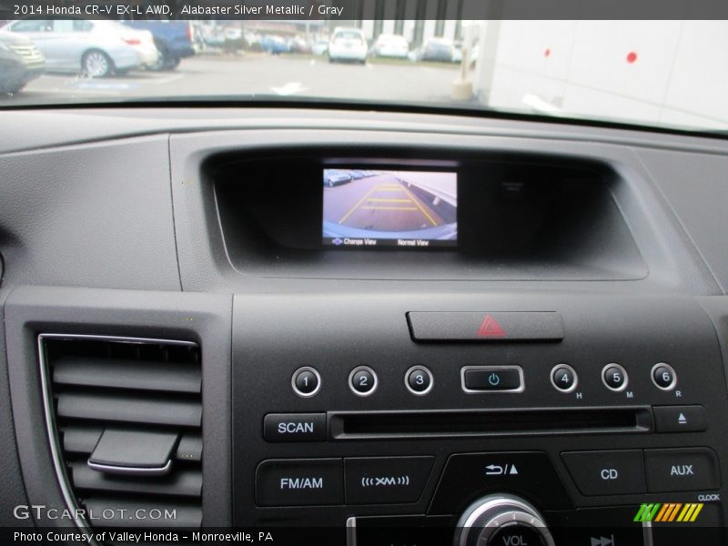 Alabaster Silver Metallic / Gray 2014 Honda CR-V EX-L AWD