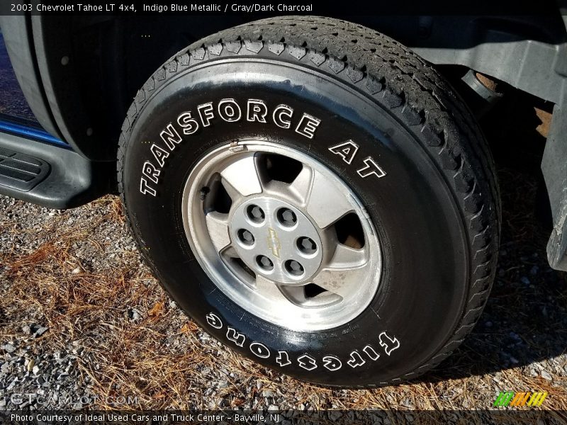Indigo Blue Metallic / Gray/Dark Charcoal 2003 Chevrolet Tahoe LT 4x4