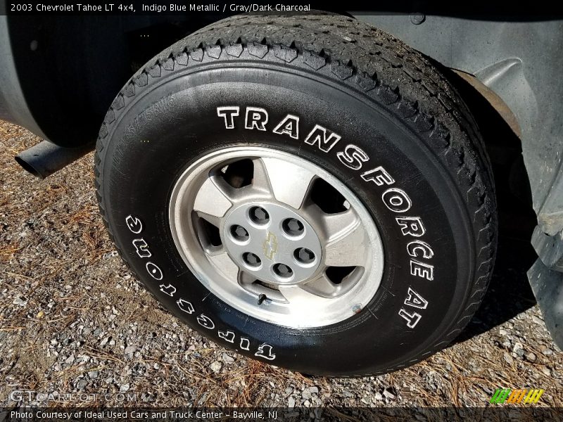 Indigo Blue Metallic / Gray/Dark Charcoal 2003 Chevrolet Tahoe LT 4x4