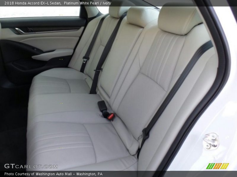 Rear Seat of 2018 Accord EX-L Sedan