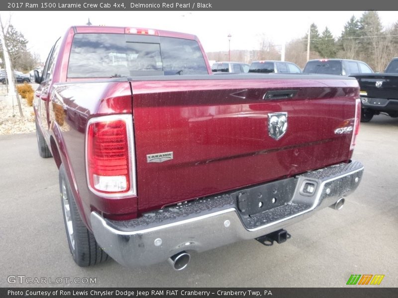 Delmonico Red Pearl / Black 2017 Ram 1500 Laramie Crew Cab 4x4