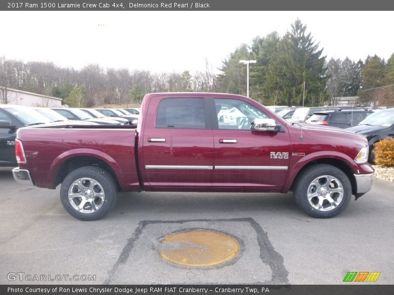 Delmonico Red Pearl / Black 2017 Ram 1500 Laramie Crew Cab 4x4