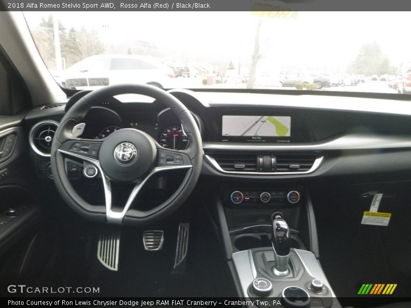 Rosso Alfa (Red) / Black/Black 2018 Alfa Romeo Stelvio Sport AWD