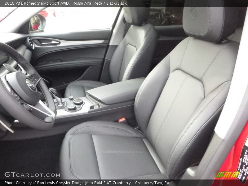 Rosso Alfa (Red) / Black/Black 2018 Alfa Romeo Stelvio Sport AWD