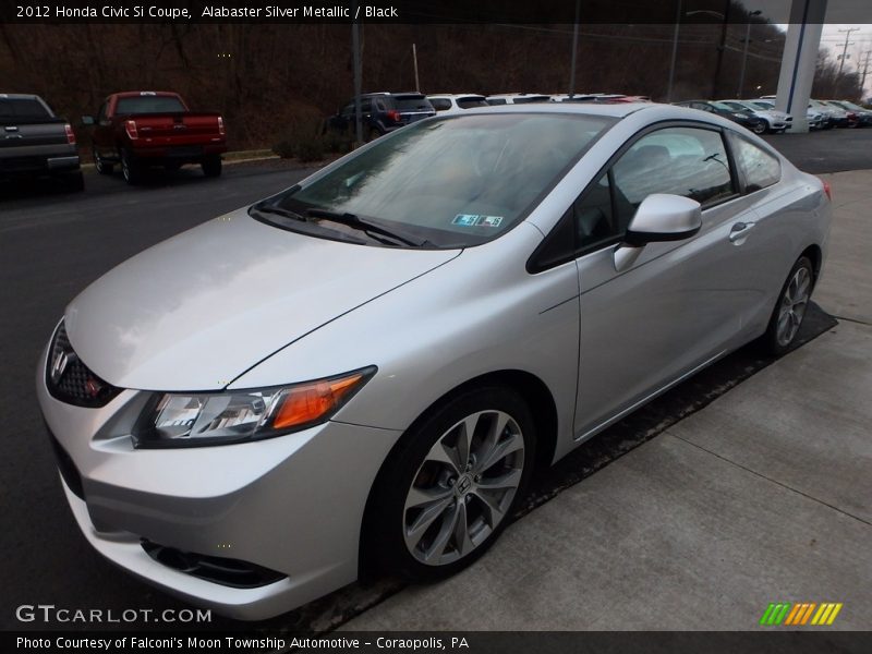 Alabaster Silver Metallic / Black 2012 Honda Civic Si Coupe