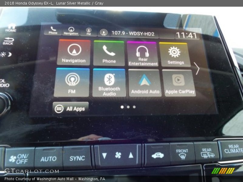 Lunar Silver Metallic / Gray 2018 Honda Odyssey EX-L