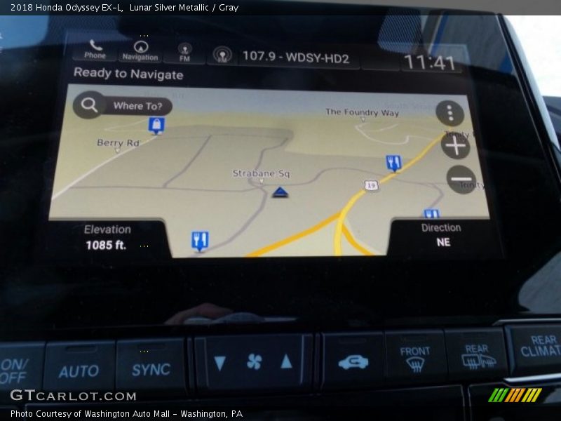 Lunar Silver Metallic / Gray 2018 Honda Odyssey EX-L
