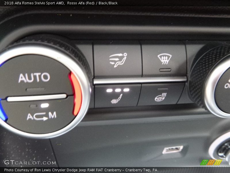 Rosso Alfa (Red) / Black/Black 2018 Alfa Romeo Stelvio Sport AWD