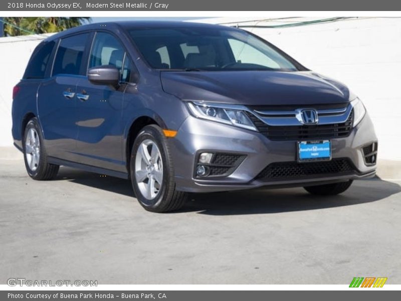 Modern Steel Metallic / Gray 2018 Honda Odyssey EX