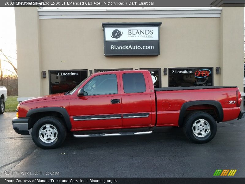 Victory Red / Dark Charcoal 2003 Chevrolet Silverado 1500 LT Extended Cab 4x4