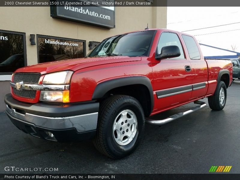 Victory Red / Dark Charcoal 2003 Chevrolet Silverado 1500 LT Extended Cab 4x4