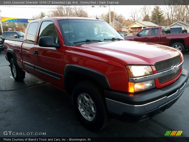 Victory Red / Dark Charcoal 2003 Chevrolet Silverado 1500 LT Extended Cab 4x4