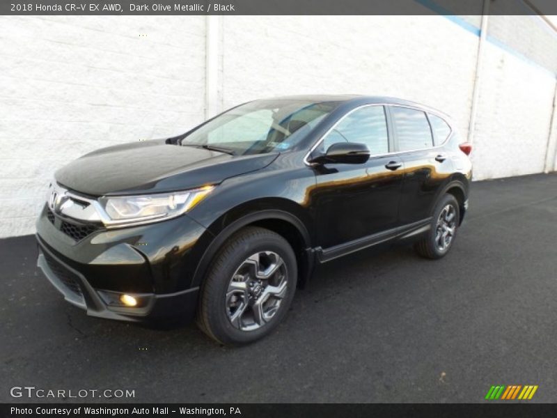 Dark Olive Metallic / Black 2018 Honda CR-V EX AWD