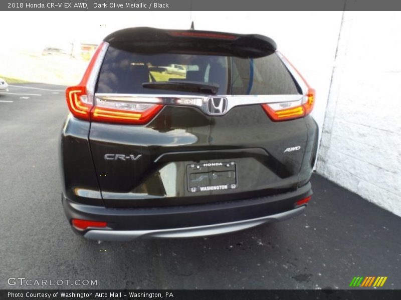 Dark Olive Metallic / Black 2018 Honda CR-V EX AWD