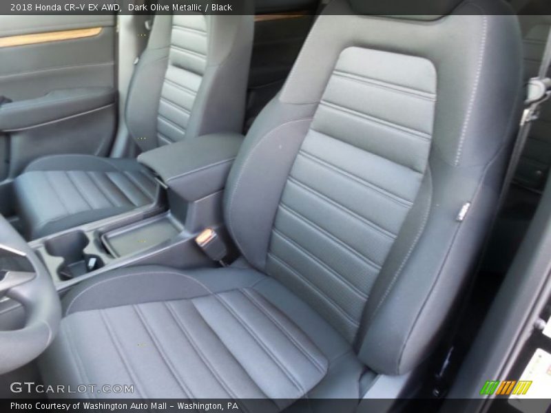 Dark Olive Metallic / Black 2018 Honda CR-V EX AWD