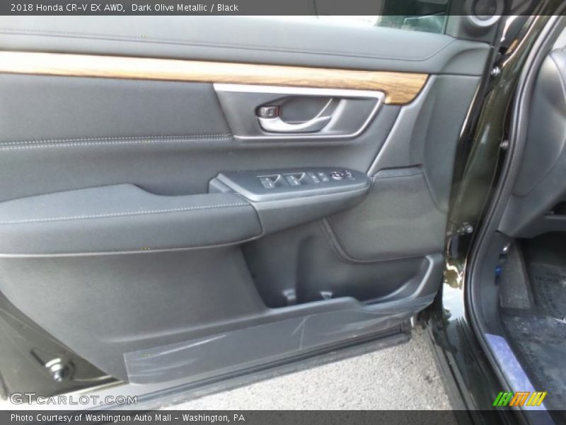 Dark Olive Metallic / Black 2018 Honda CR-V EX AWD