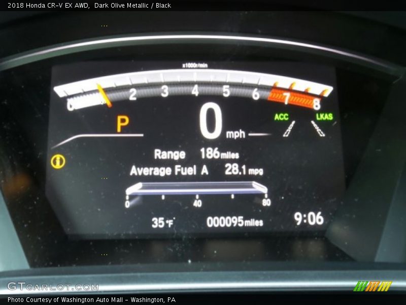 Dark Olive Metallic / Black 2018 Honda CR-V EX AWD