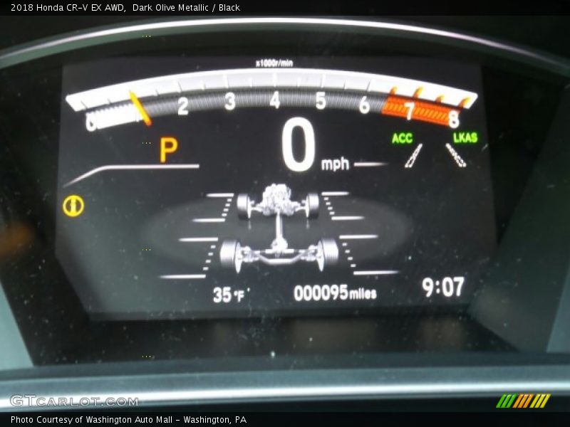 Dark Olive Metallic / Black 2018 Honda CR-V EX AWD
