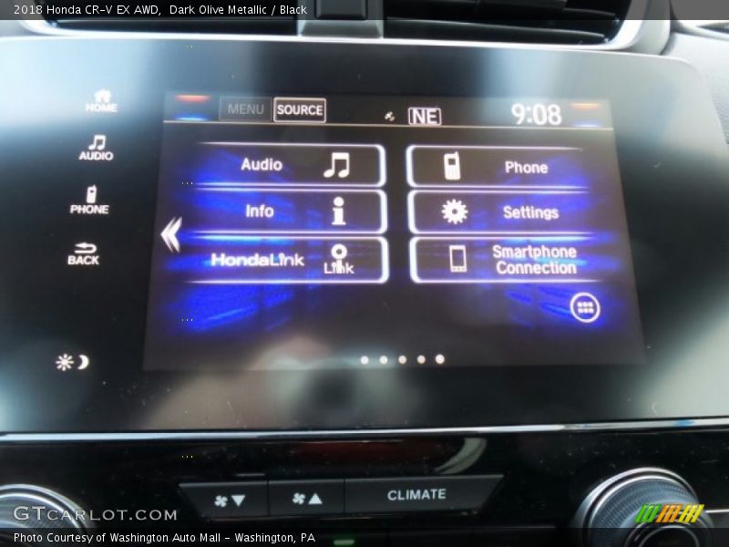 Dark Olive Metallic / Black 2018 Honda CR-V EX AWD