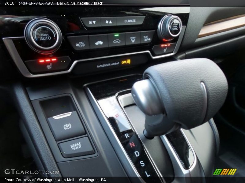 Dark Olive Metallic / Black 2018 Honda CR-V EX AWD