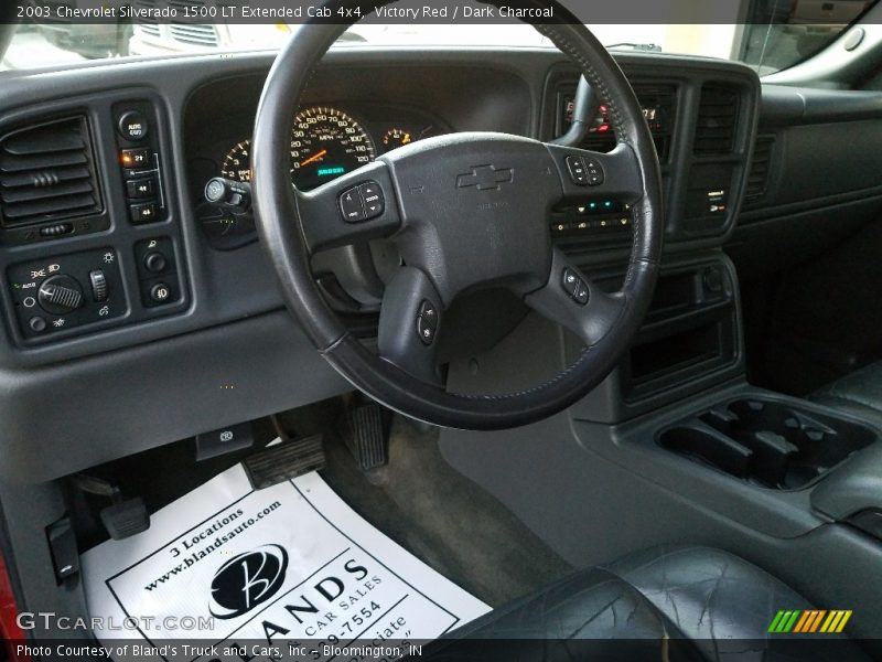 Victory Red / Dark Charcoal 2003 Chevrolet Silverado 1500 LT Extended Cab 4x4