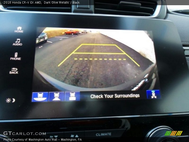 Dark Olive Metallic / Black 2018 Honda CR-V EX AWD